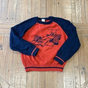 Gymboree race car sweater